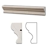 IMAGE OF Crema Marfil Marble Polished 2 X 12 Crown Mercer Molding Trim - Box of 5 Pcs.