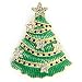 Jewelry-Austrian Crystal Tree Brooch SZ One Size