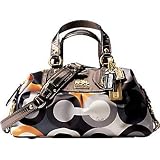 Coach Op Art Sabrina Satchel Duffle Bag Tote 12932