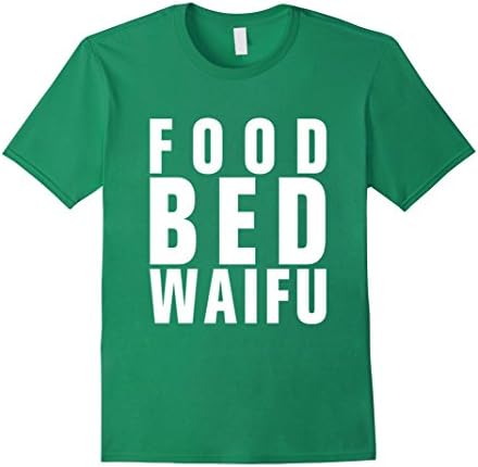 Men's Food bed waifu t-shirt XL Kelly Green