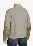 Men's Burberry London Beige Extra Fine Merino Wool Zipper Cardigan Sweater (Authentic BURBERRY#11582241 Apparel) FREE PRIORITY SHIPPING!