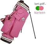 Keri Golf Karleen Stand Bag (Matching Tote Bag=Sold Out - Polka Dotty Tote Bag,Matching 4-Piece Headcover Set=Include Azalea 4-Pc Headcover Set,Matching Y & Z Headcovers=Include Azalea Y & Z Headcovers)