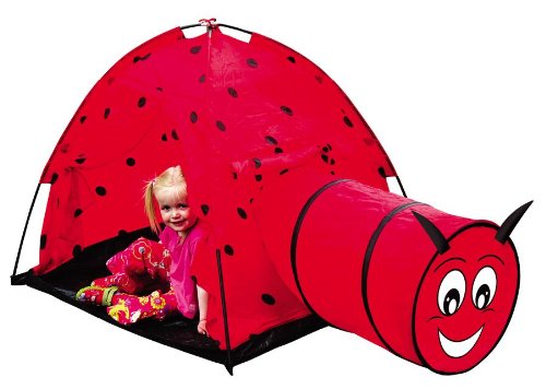 Kids Ladybug Play Tent with Tunnel