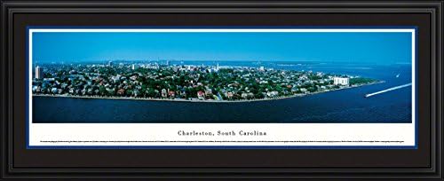 CHARLESTON, SOUTH CAROLINA - Deluxe Framed Panoramic Print with Double Mat