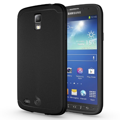 Galaxy S4 Active Case, Diztronic Matte Back Black Flexible TPU Case for Samsung Galaxy S4 Active - Matte Black - (G4A-DM-BLK)