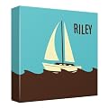 Sailboat Canvas Kids Wall Décor