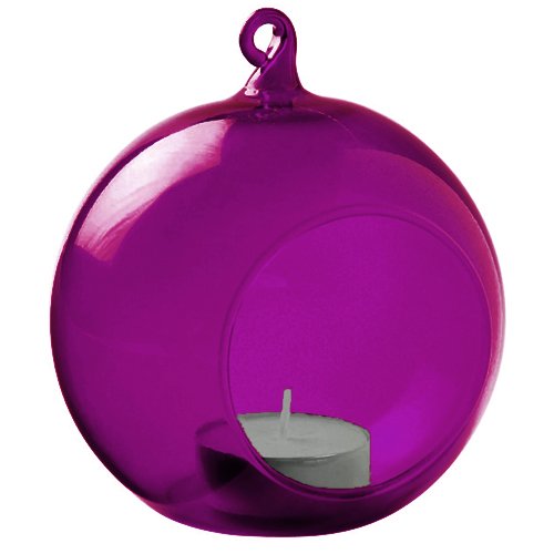BAUBLE - Glass Hanging Garden Tealight Holder 