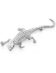 Bling Jewelry 925 Sterling Silver Alligator Animal Brooch Pin
