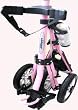 LINKSMAN GOLF X7 Three wheel Golf Push Cart PINK 3 wheeled