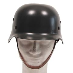 Stahlhelm WW II, oliv, mit Leder-Innenteil