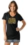 Baltimore Ravens Women's Tri Blend V Neck T-Shirt- by Alyssa Milano - Small