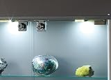 VCM 60236 Stand-Vitrine ""Verona"" mit LED-Beleuchtung, buche