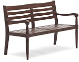 Strathwood Redonda Hardwood 2-Seater Bench, Dark Brown