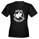 IMAGE OF Barrel Racing Mule Pets Women's V-Neck Dark T-Shirt by CafePress