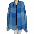 Wool Scarf Rectangular Womens Accessory 22 x 72 inches