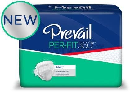 First Q 15043100 Incontinent Brief Prevail Per-fit360 Easy-lock Fasteners (elf) X-large Disposable Heavy Absorbency Pfng-014 Box Of 60