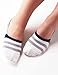 Vero Monte 4 Pairs Womens Cotton No Show Athletic Liner Socks - Non-Slip Grips
