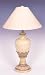 Hand Painted Heart Shape Table Desk Lamp w/Gold Painted Leaves