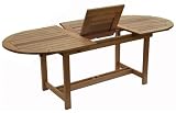 Patio Outdoor Table - Milano Extendable Table - Eucalyptus Wood - Wood Finish - INT - BT - 360 - B000QS4JT4