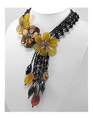 Flower Agate Necklace In Sterling Silver