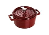 Staub 1102487 Cocotte / Br�ter rund 24 cm, grenadinerot