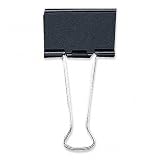 Medium Binder Clip,1 1/4Wide,5/8 Capacity,Black/SR (SPR87005)