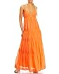 Embroidered Tiered Spaghetti Strap Maxi Dress main image