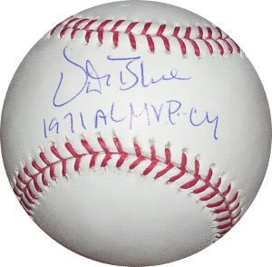 Vida Blue Signed Athletics Baseball - 1971 MVP, CY