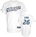 Adam Lind Jersey: Adult 2010 Majestic Home White Replica #26 Toronto Blue Jays Jersey