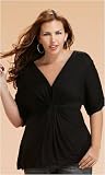 Plus Size Center Gathered Top