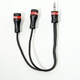 Streetwires ZeroNoise® 5 Series Minijack Y-Adapter One connector (1-male minijack to 2-female minijack)