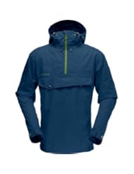 Norrona Svalbard Cotton Anorak Jacket - Mens Space/Green Meadow, XXL