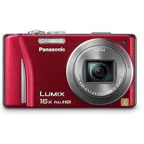 Panasonic Lumix DMC-ZS10 14.1 MP Digital Camera with 16x Wide Angle Optical Image Stabilized Zoom and Built-In GPS Function (Red)