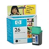 No. 26 print cartridge for hp deskjet printers, 40ml, black / HEW51626A / Sold as 1 Each / Mfr Part # 51626A