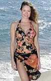 Your Best Look Hibiscus Bouquet Halter Tankini Swimsuit - Women's Swimwear Plus Size Swimsuit