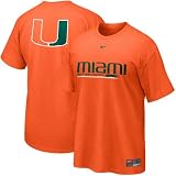 Nike Miami Hurricanes Orange 2010 Practice T-shirt