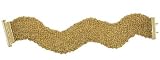 Stunning 14k Gold (Yellow) Flat Mesh Bracelet Wide 18.5mm A Lot Of Gold