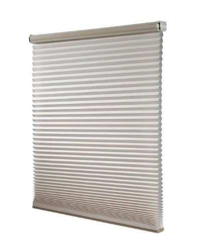 Redi Shade Z00C2741450 Simple Fit Made to Width Custom Cordless Honeycomb Cellular Shades, 27 1/2 -Inch by 72-Inch, Cream Light Filtering