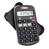 8-Digit Handheld Calculator with Hard Removable Cover, Solar/Battery Powered CEB95000