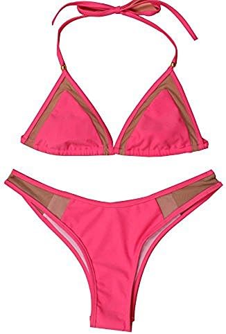 Fashion iDEA SEXYARN Women's Bandage Mesh Brazilian Triangle String Bikini Set Swimsuit Lady Wear