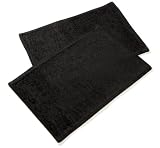 2 Placemats Chenille Black