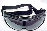 Black Snowboarding Goggles Snowmobile Ski Smoke Lenses