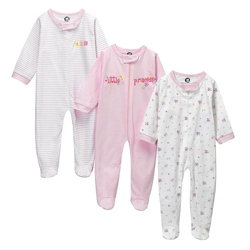 Buy Now at Amazon.com: Gerber 3-pk. Zip Front Sleep n Play