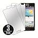 MPERO Collection Mirror Screen Protector for LG Optimus F3 (Pack of 3)