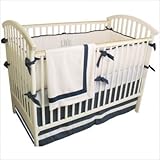 Bundle-66 Luke Crib Bedding Collection Mobile: Without Mobile, Type: 4 Piece Set