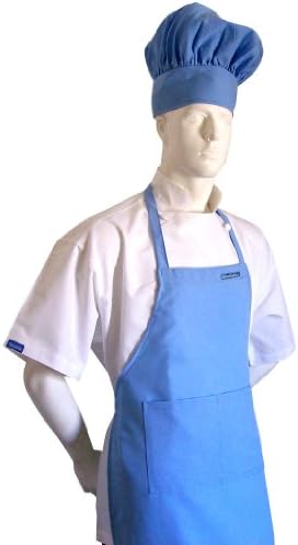 Chefskin Baby Blue Big & Tall Chef Hat Extra 2 in Velcro Adjustable Hat