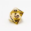 GameScience Translucent Precision d8 Dice, Amber, hand-painted