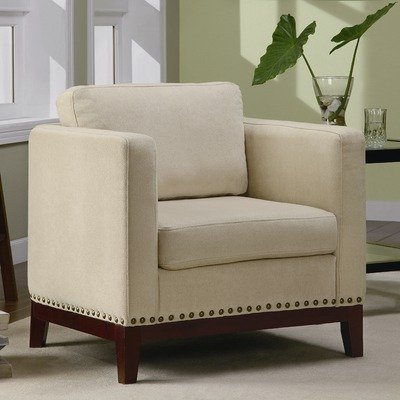 Coaster 900172 Barrel Seat Accent Chair, Beige Coaster 900172 Barrel Seat Accent Chair, Beige