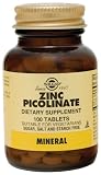 Solgar - Zinc Picolinate, 22mg, 100 tablets