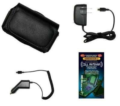 Cell Phone Accessories Bundle for HTC Touch Pro / HTC FUZE (Includes; Premium Leather Side Carry Case, Rapid Car Charger, Home Wall Charger, Generation X Antenna Booster)